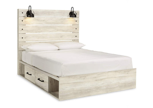 Cambeck Queen Panel Bed with 4 Storage Drawers