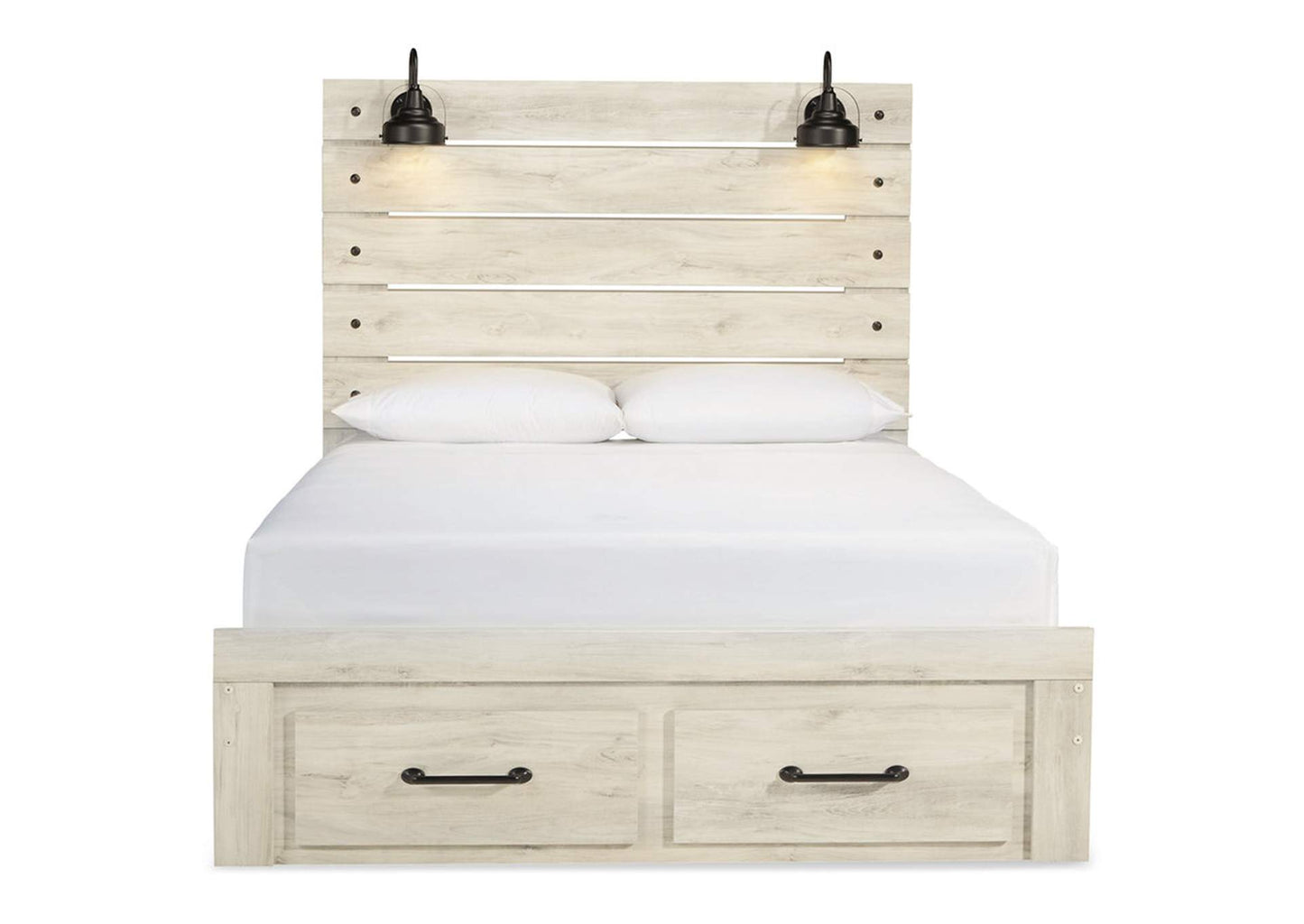 Cambeck Queen Panel Bed with 2 Storage Drawers