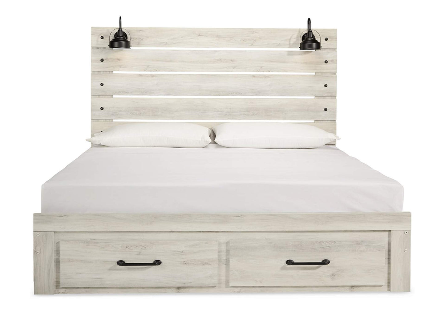 Cambeck King Panel Bed with 2 Storage Drawers