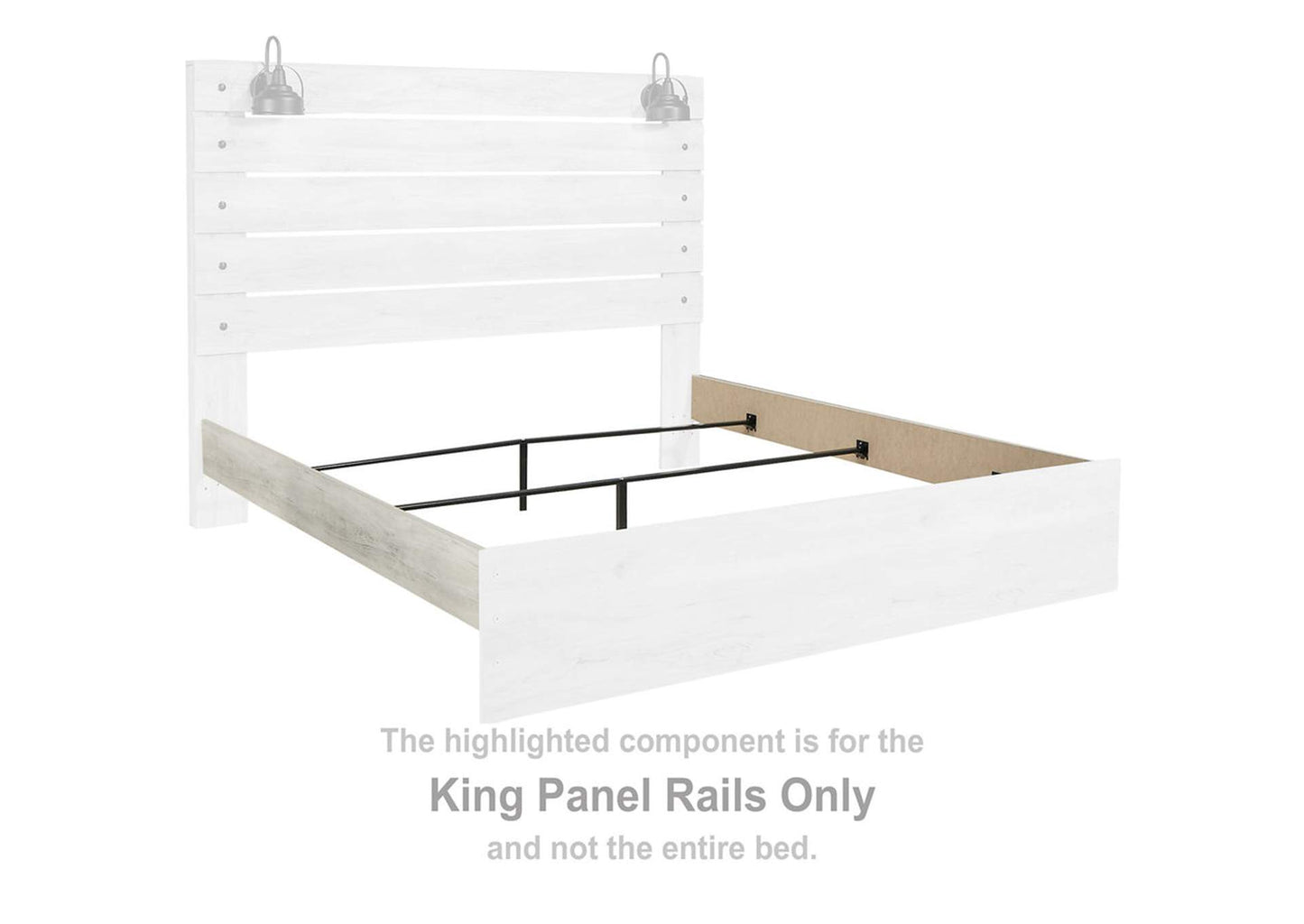 Cambeck King Panel Bed with 2 Storage Drawers