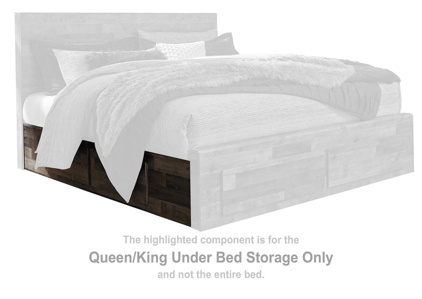 Derekson Queen Panel Bed with 6 Storage Drawers