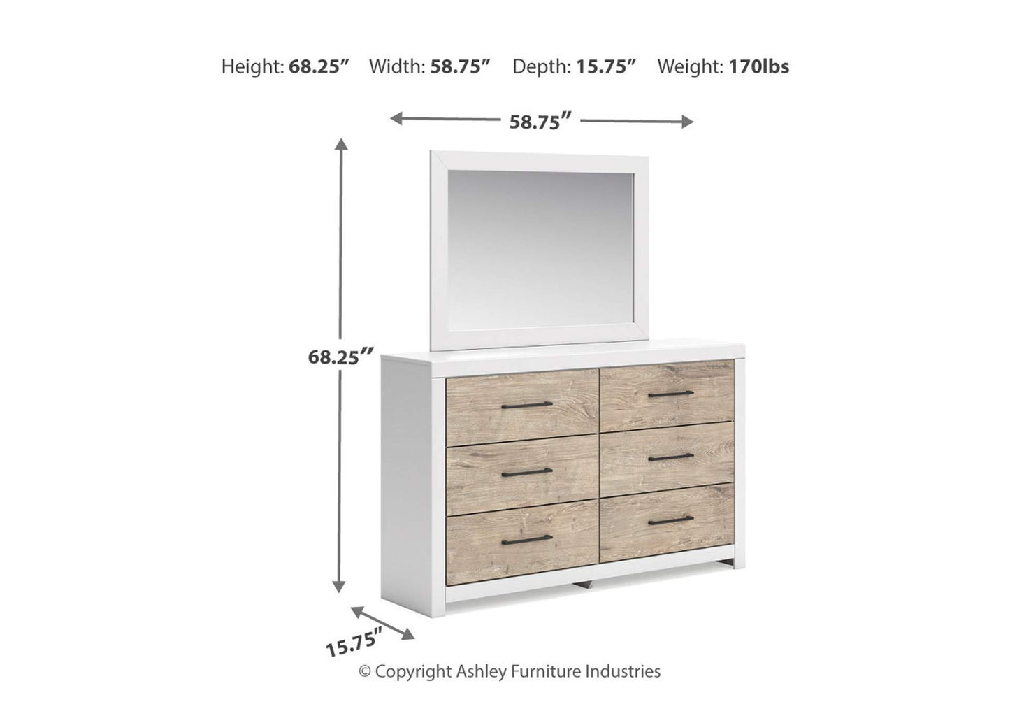 Charbitt Dresser and Mirror