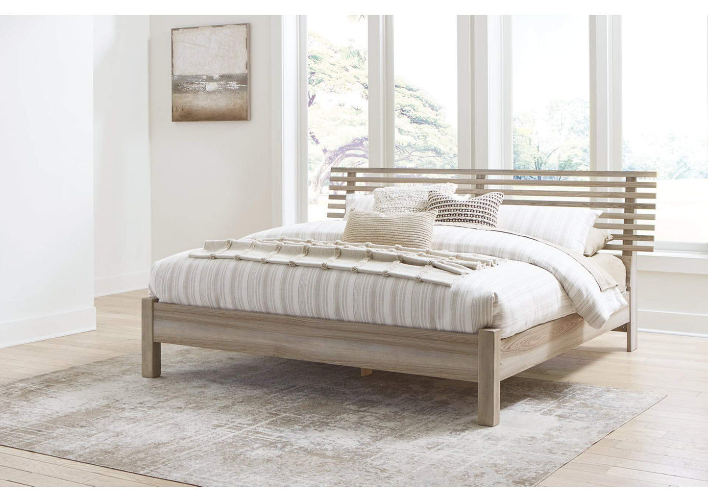 Hasbrick King Slat Panel Bed