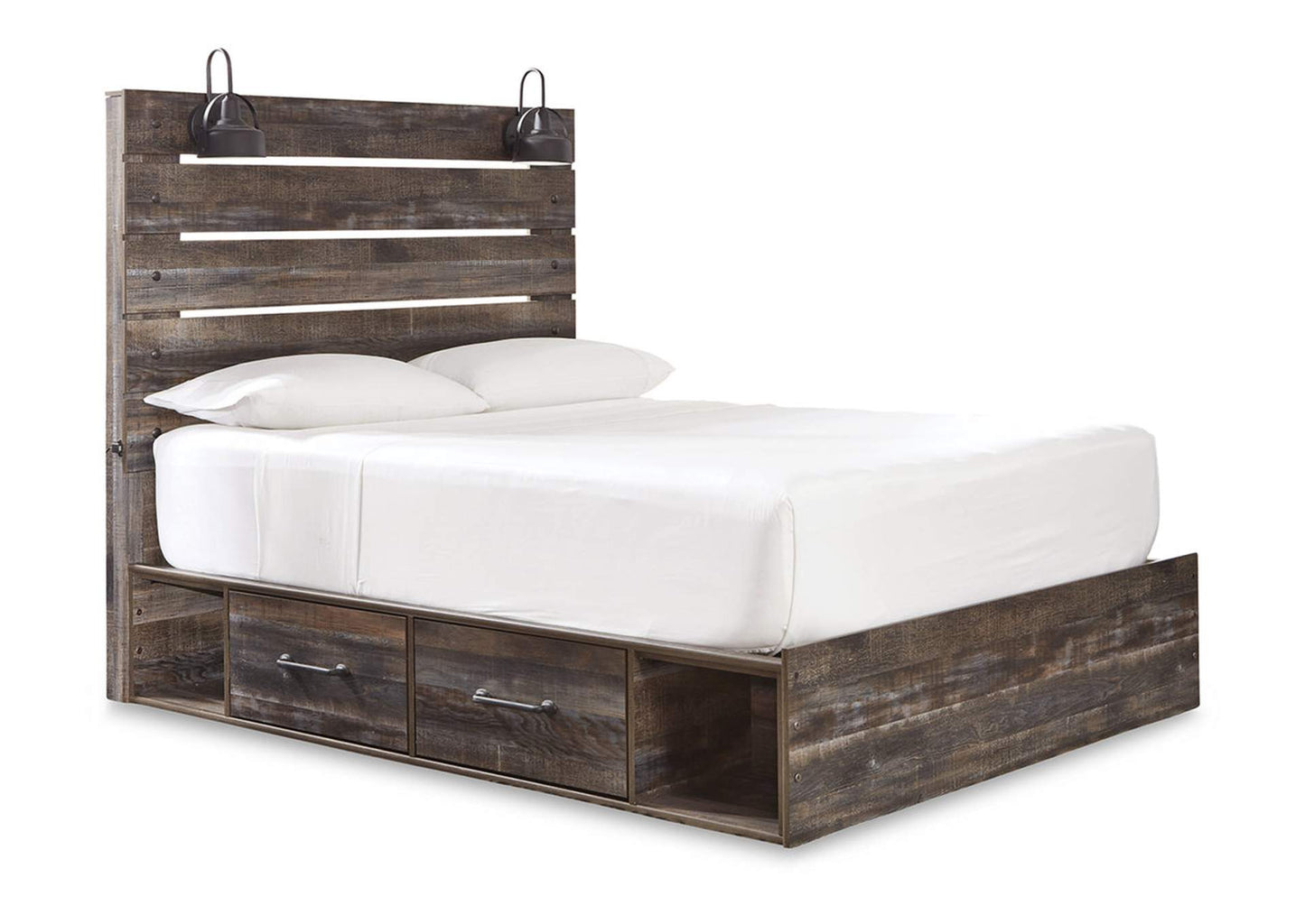 Drystan Queen Panel Bed with 4 Storage Drawers