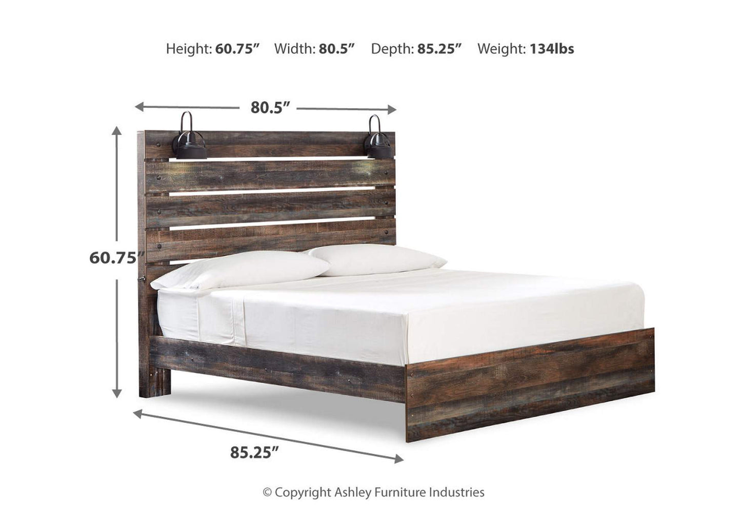 Drystan King Panel Bed