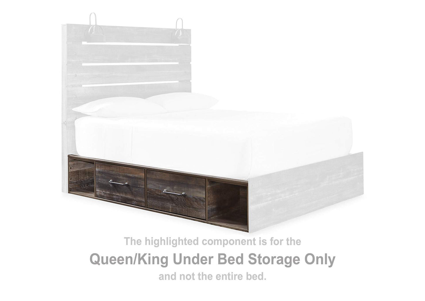 Drystan King Panel Bed with 4 Storage Drawers