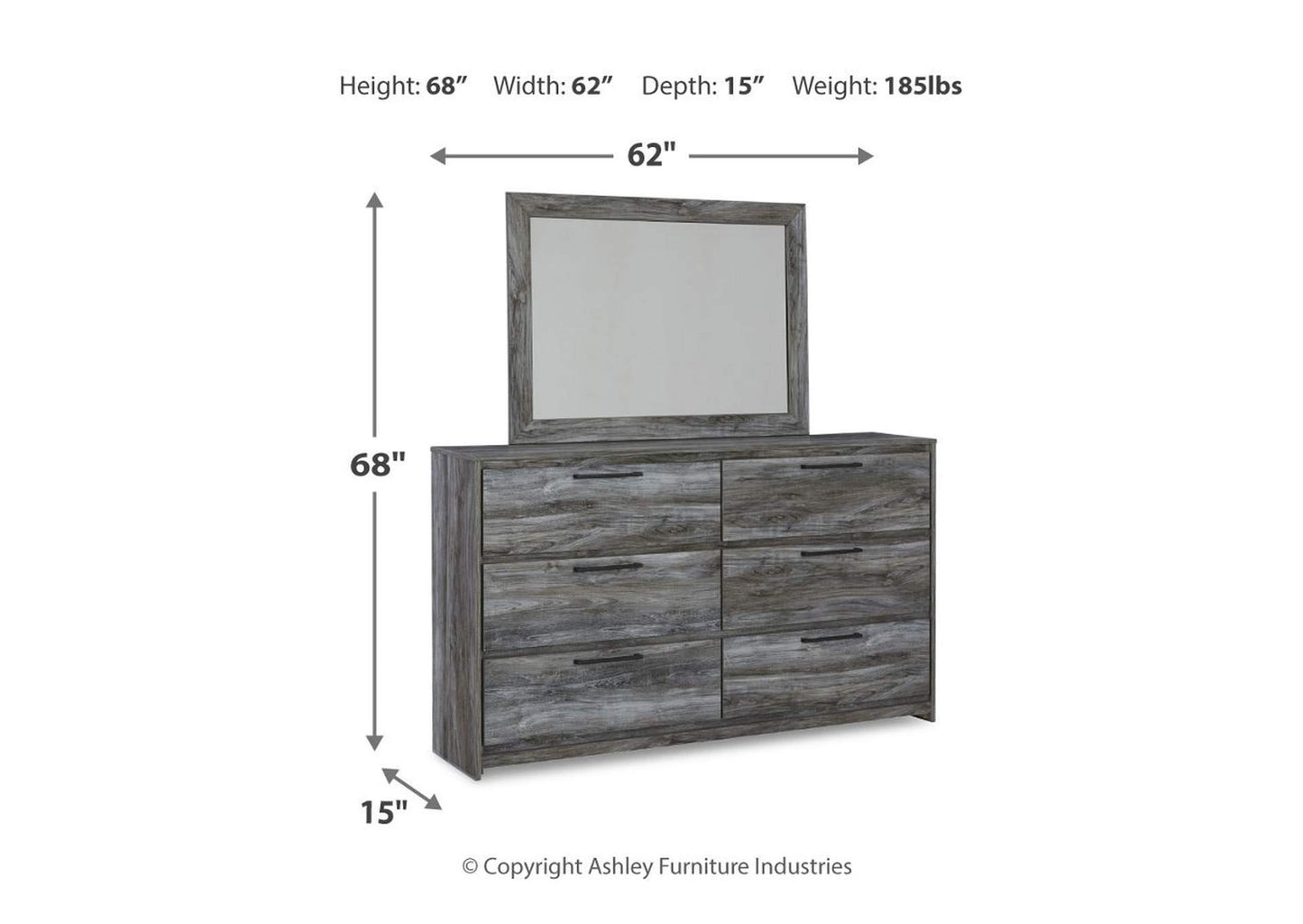 Baystorm Dresser and Mirror