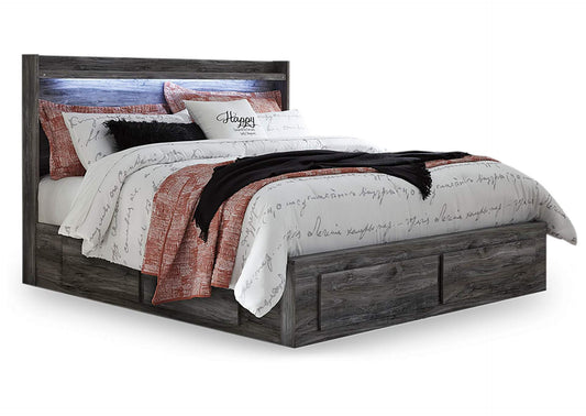 Baystorm King Panel Bed with 4 Storage Drawers