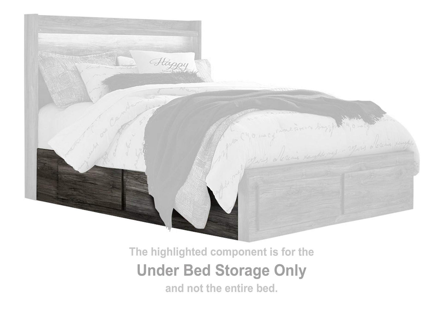 Baystorm King Panel Bed with 6 Storage Drawers