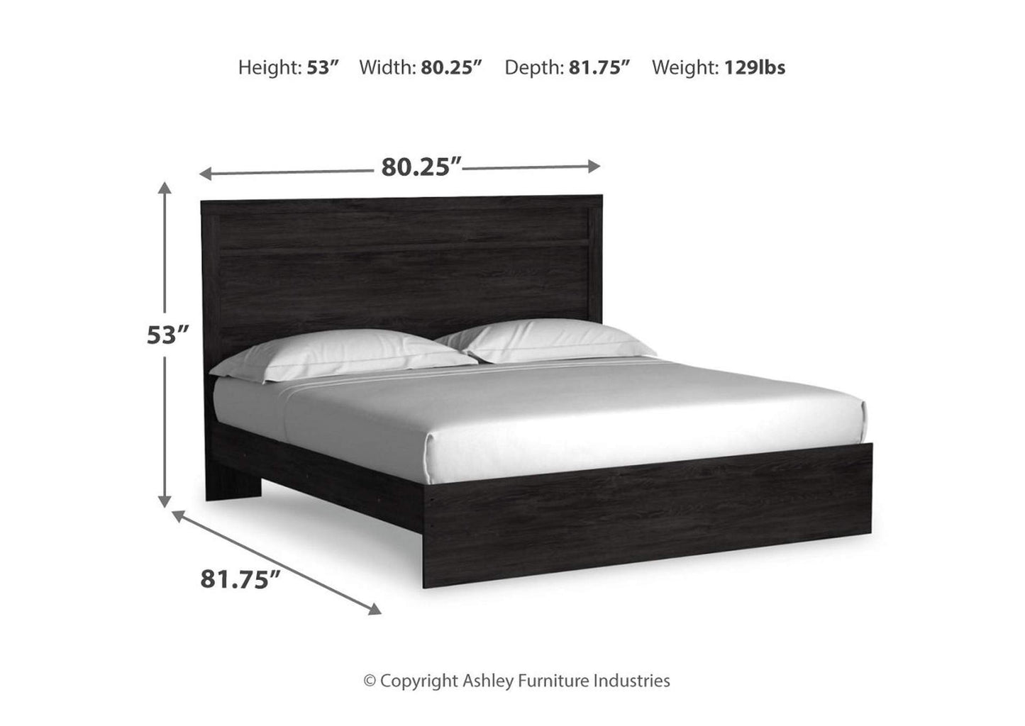 Belachime King Panel Bed