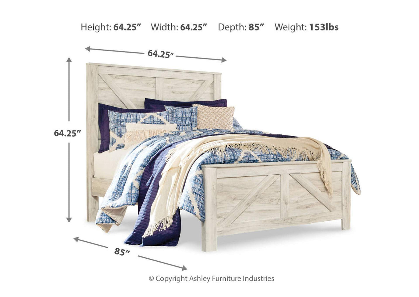 Bellaby Queen Crossbuck Panel Bed