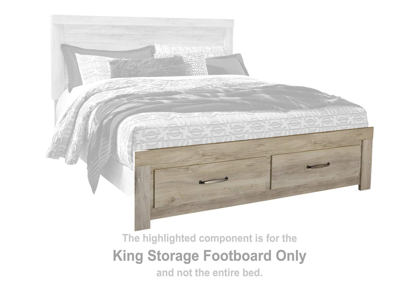 Bellaby King Platform Bed with 2 Storage Drawers