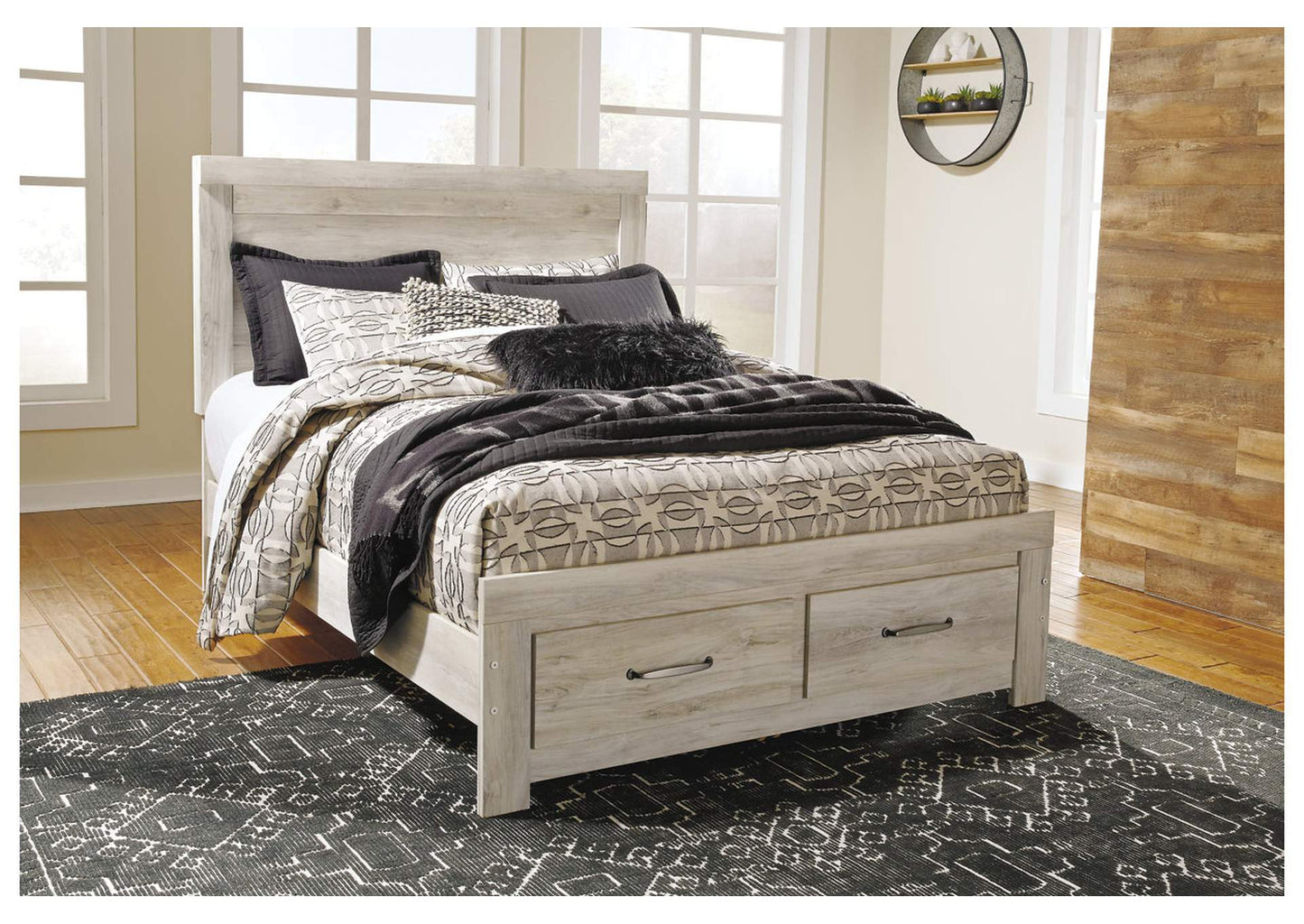 Bellaby Queen Platform Bed with 2 Storage Drawers