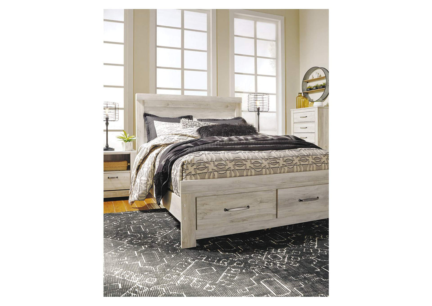 Bellaby Queen Platform Bed with 2 Storage Drawers