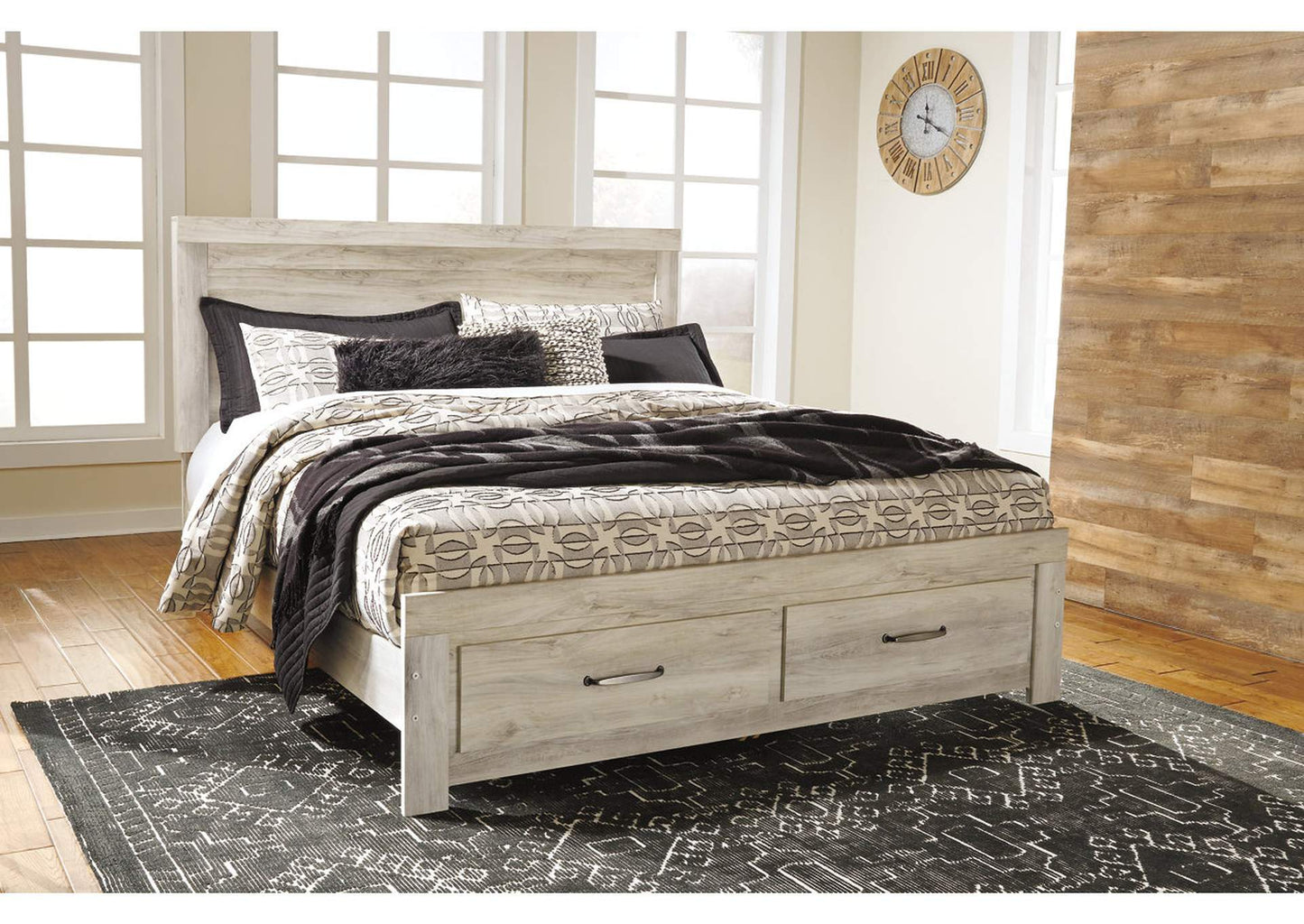 Bellaby King Platform Bed with 2 Storage Drawers