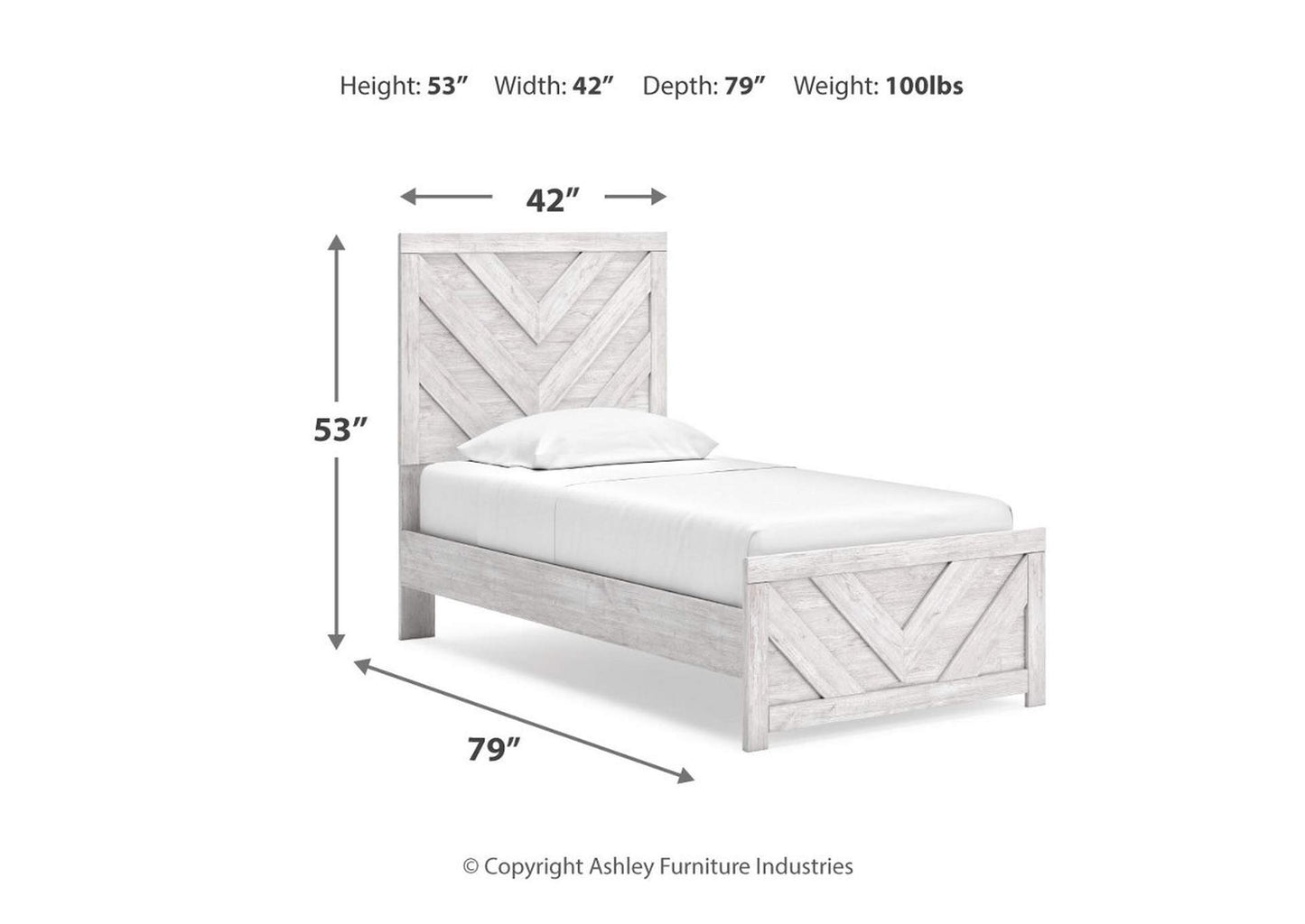 Cayboni Twin Panel Bed