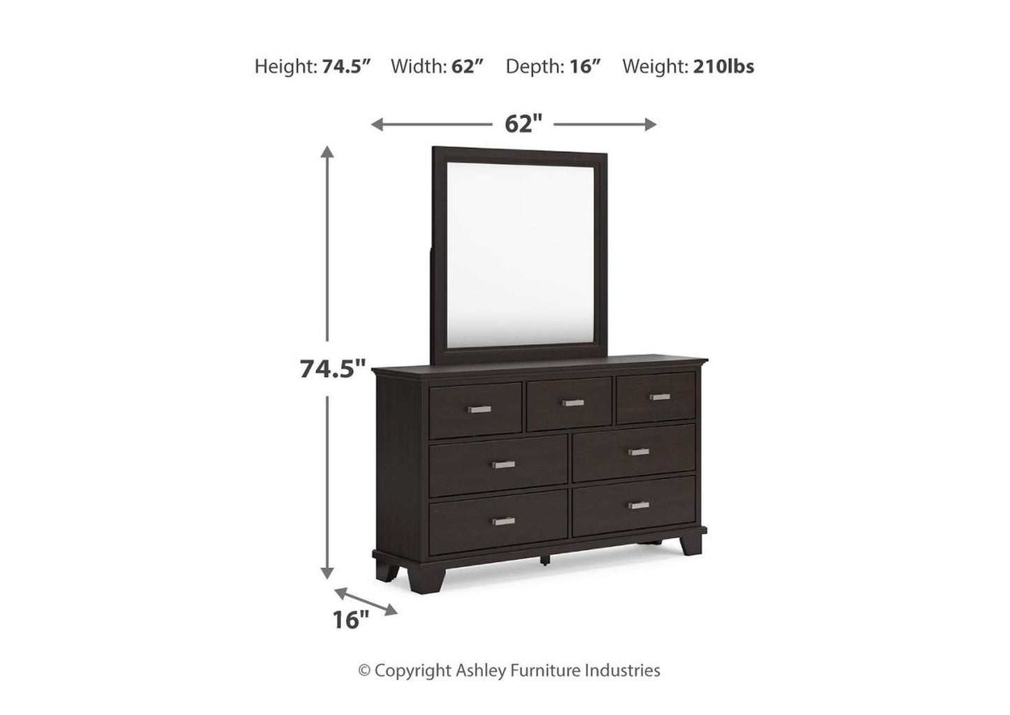 Covetown Dresser and Mirror