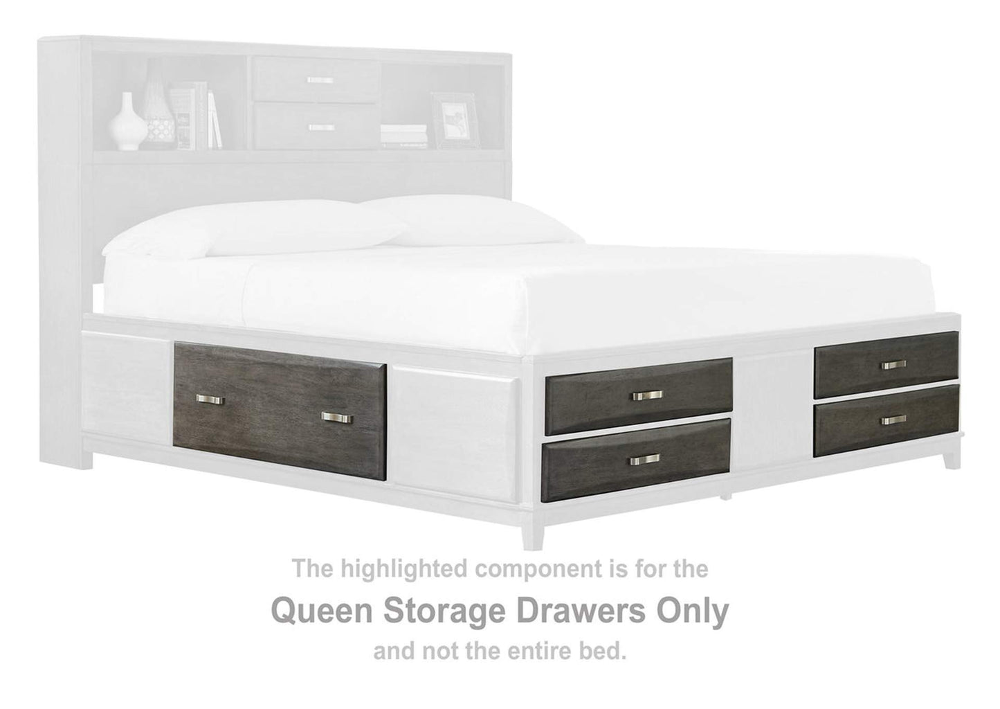 Caitbrook Queen Storage Bed with 8 Drawers