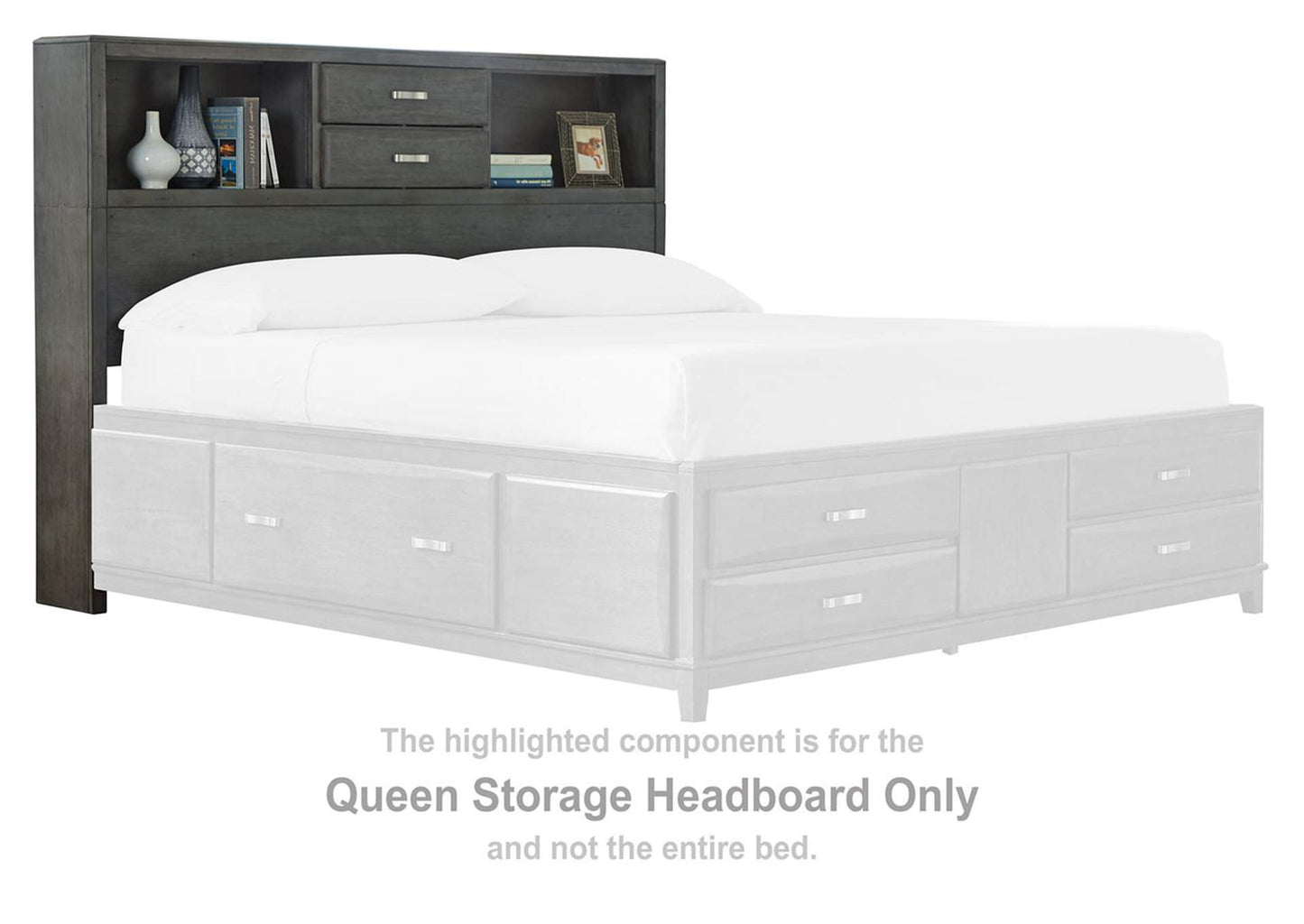 Caitbrook Queen Storage Bed with 8 Drawers