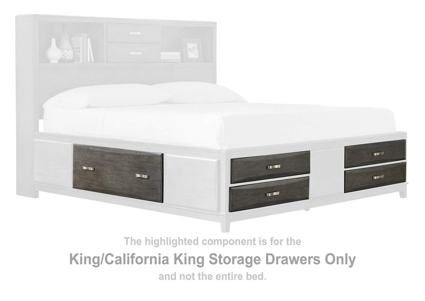 Caitbrook King Storage Bed with 8 Drawers