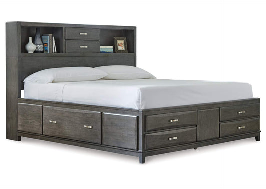 Caitbrook King Storage Bed with 8 Drawers