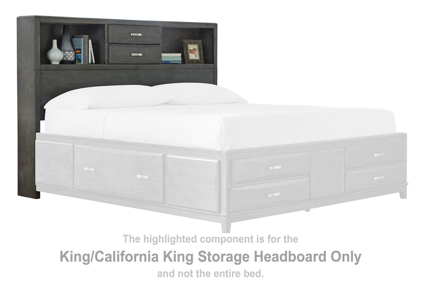 Caitbrook King Storage Bed with 8 Drawers