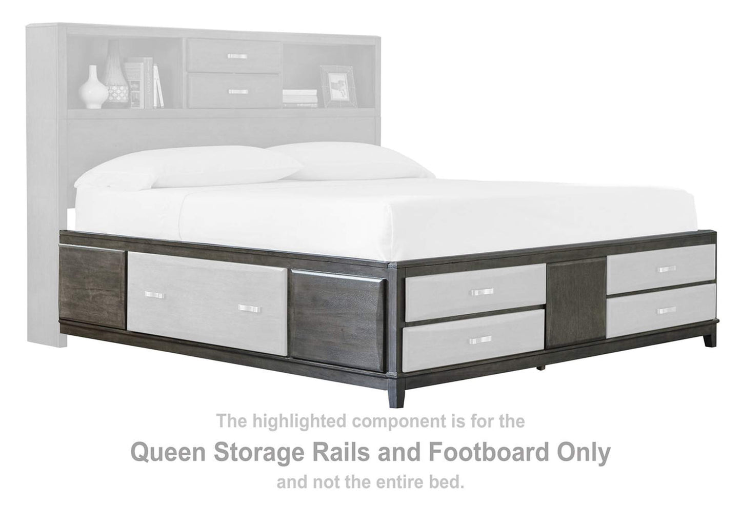 Caitbrook Queen Storage Bed with 8 Drawers