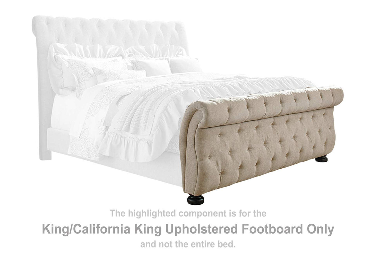 Willenburg California King Upholstered Sleigh Bed