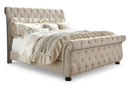 Willenburg California King Upholstered Sleigh Bed