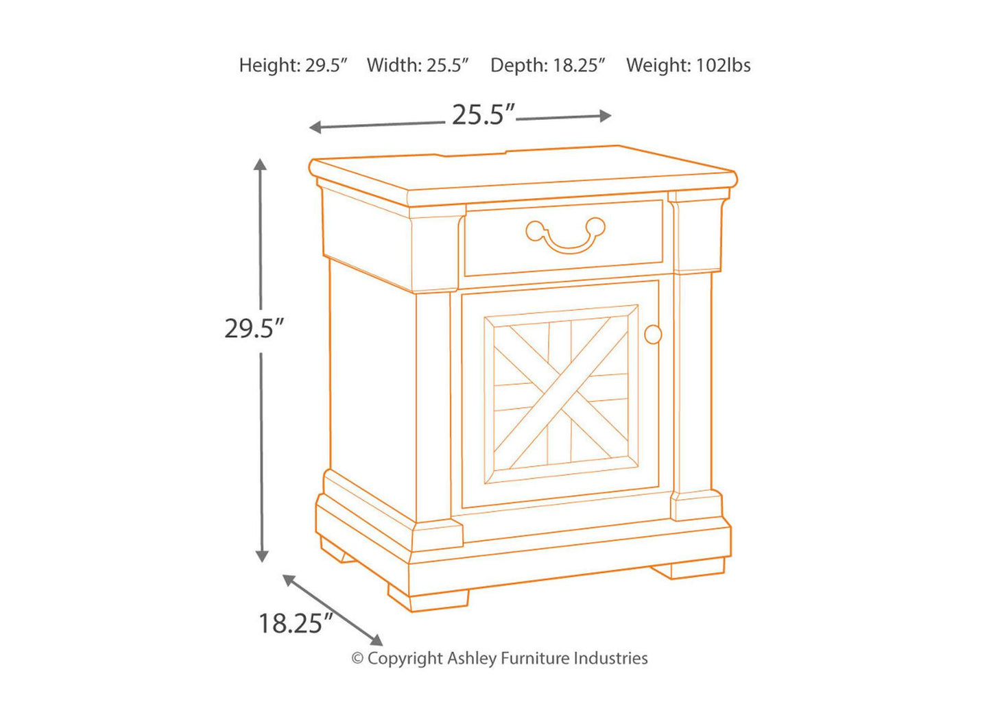 Bolanburg Nightstand