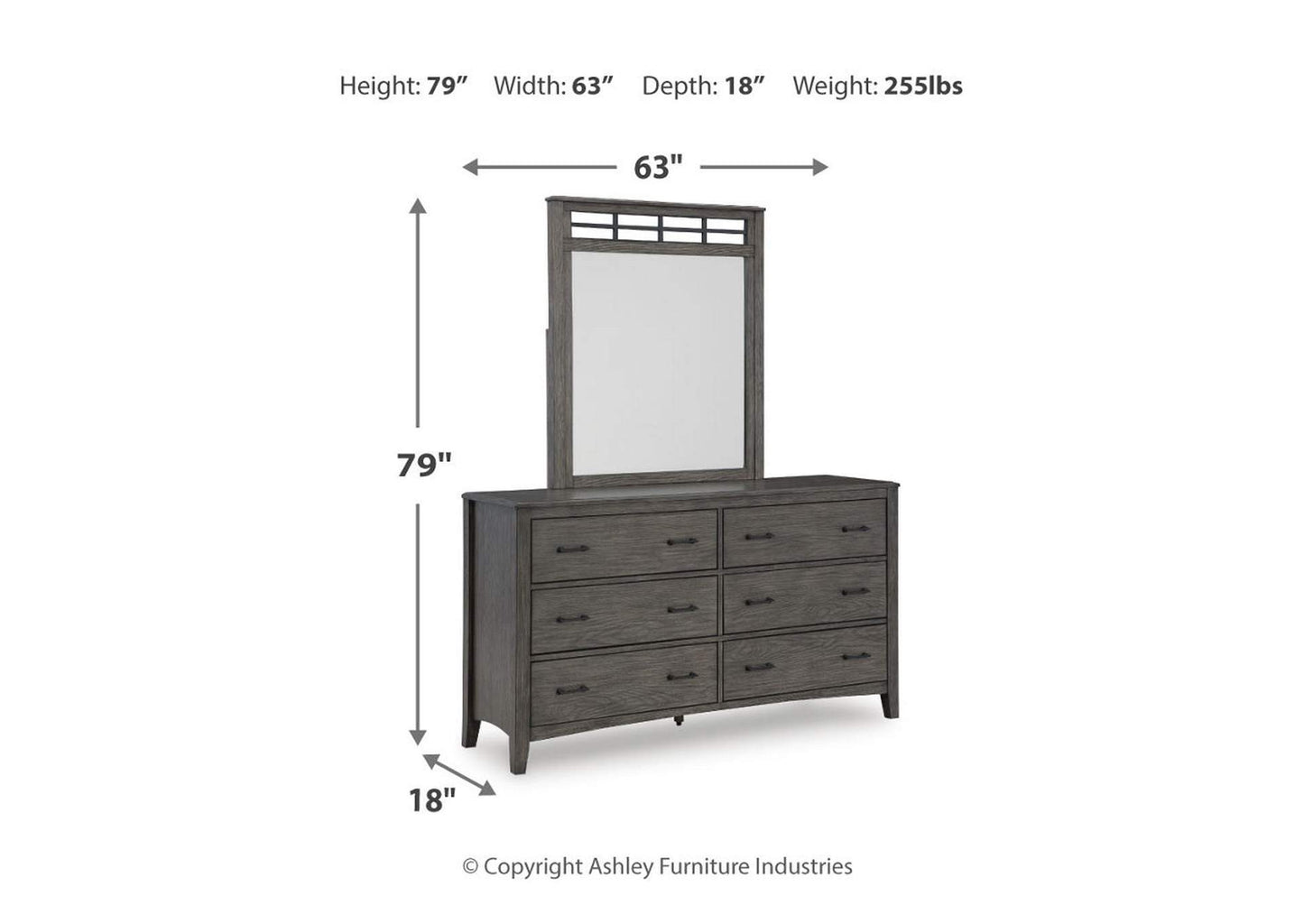 Montillan Dresser and Mirror