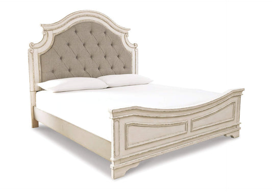 Realyn California King Upholstered Panel Bed