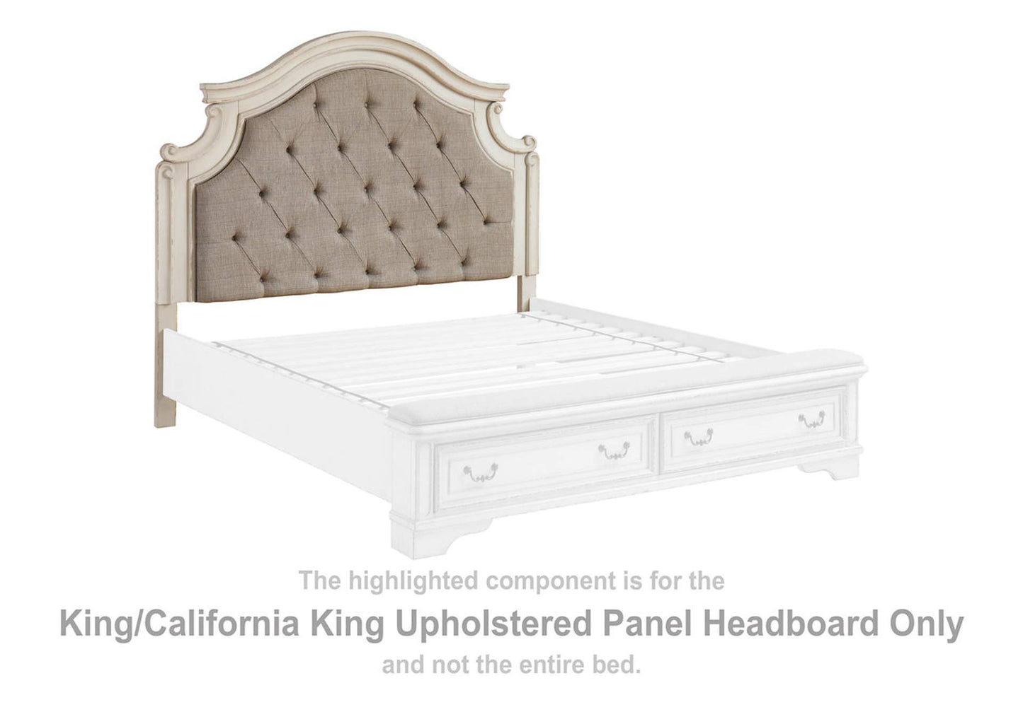 Realyn California King Upholstered Panel Bed