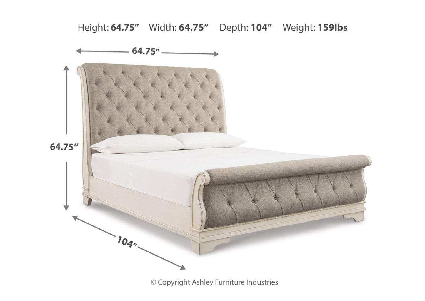 Realyn Queen Sleigh Bed