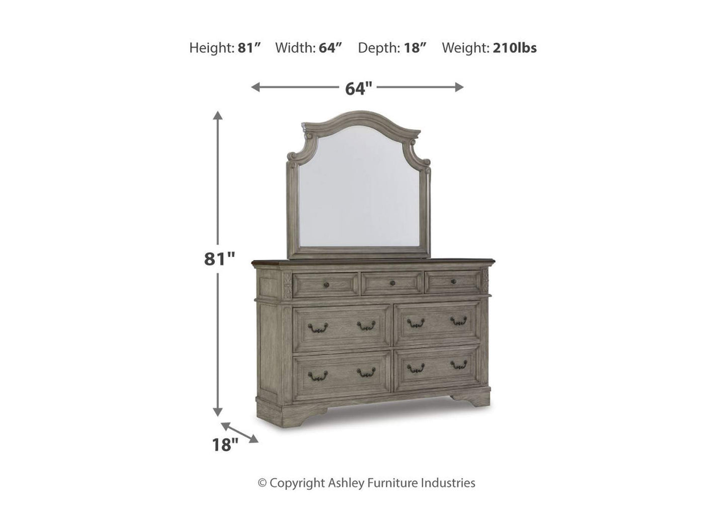 Lodenbay Dresser and Mirror