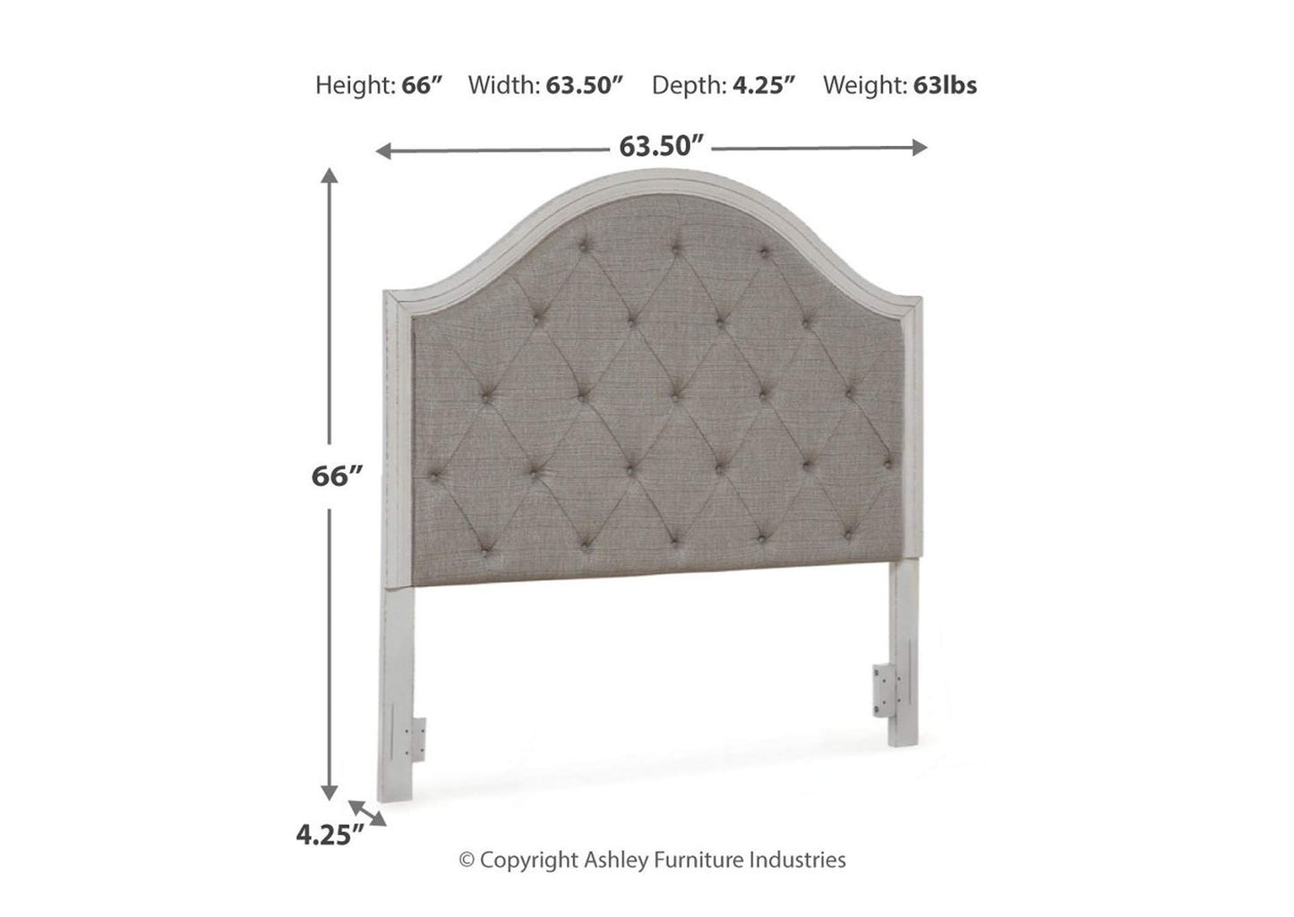 Brollyn Queen Upholstered Panel Headboard