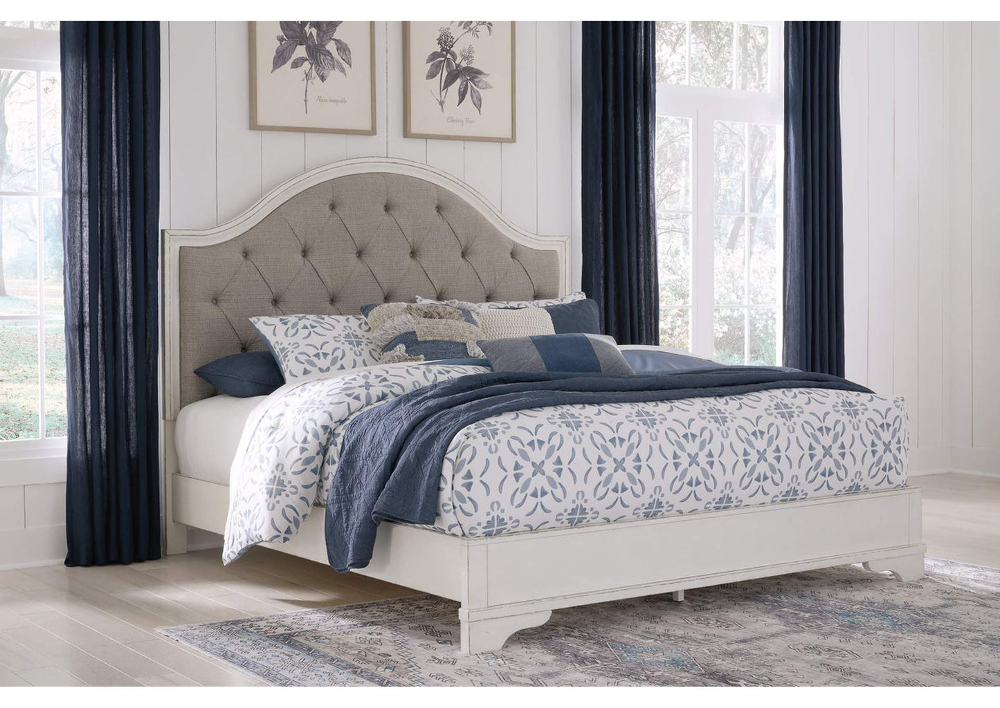 Brollyn California King Upholstered Panel Bed