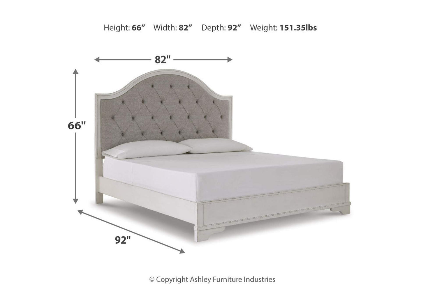 Brollyn California King Upholstered Panel Bed