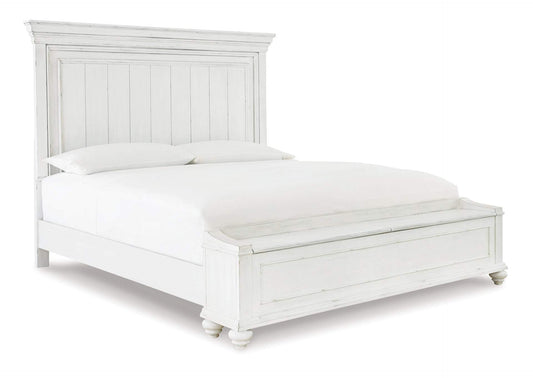 Kanwyn Queen Panel Bed with Storage Bench