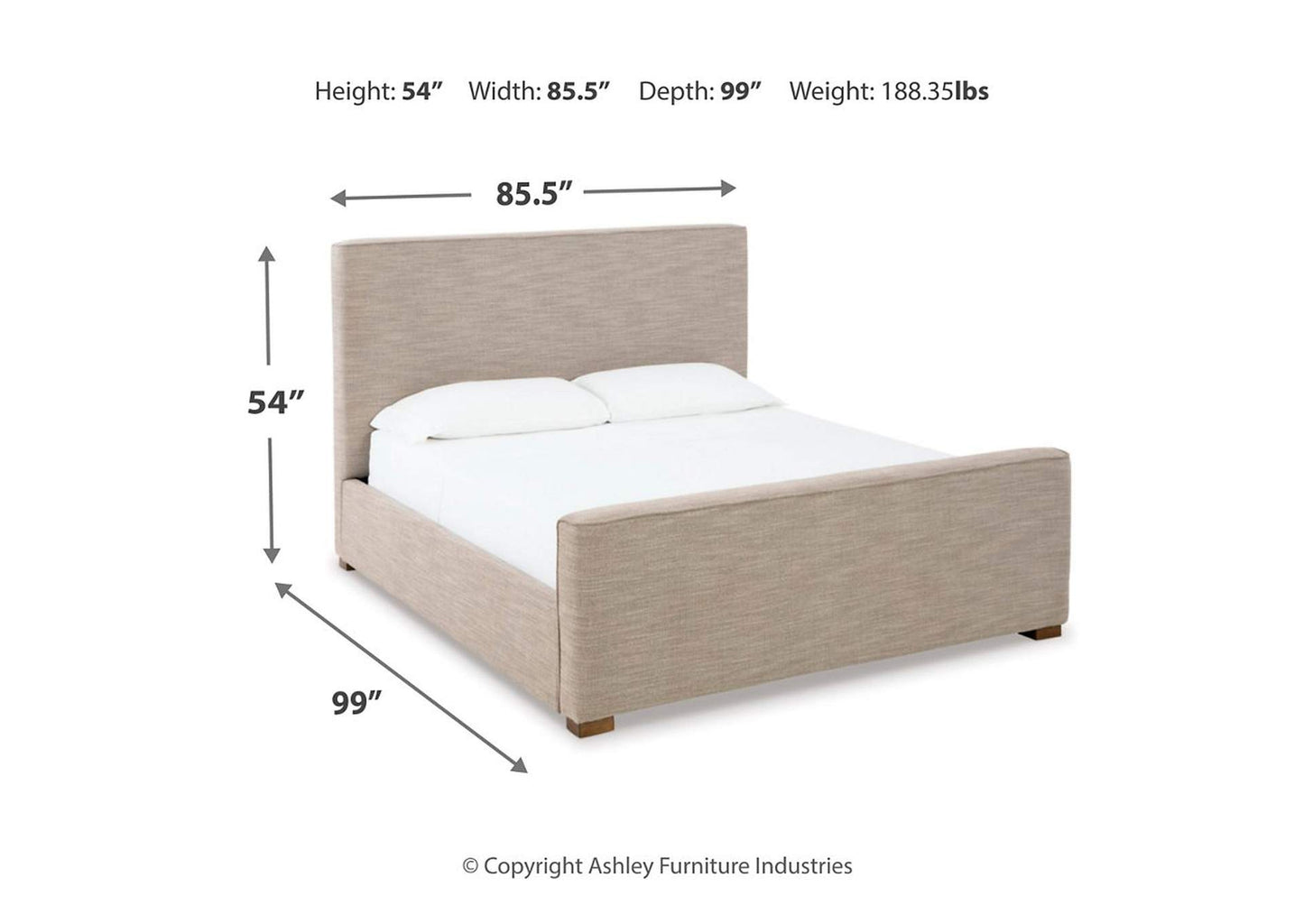 Dakmore California King Upholstered Bed