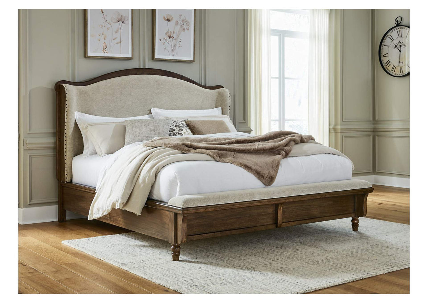 Sturlayne California King Upholstered Panel Bed