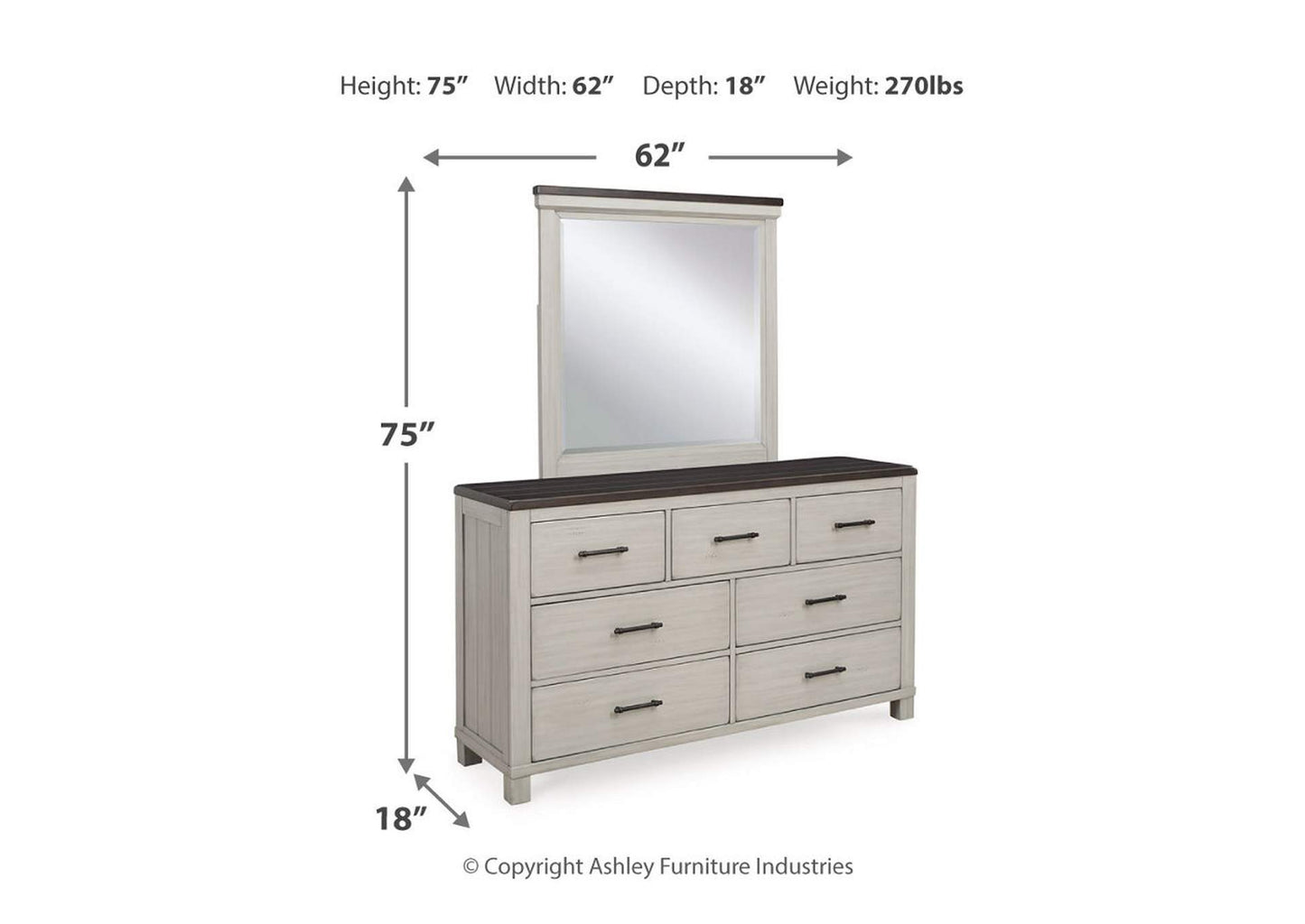 Darborn Dresser and Mirror