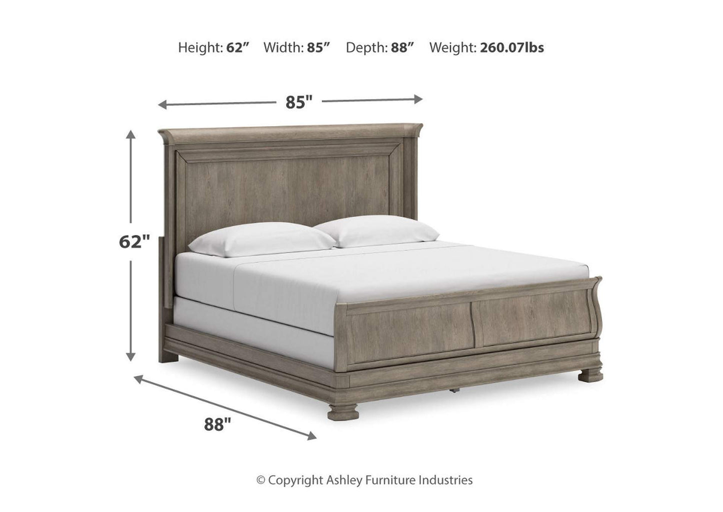 Lexorne King Sleigh Bed