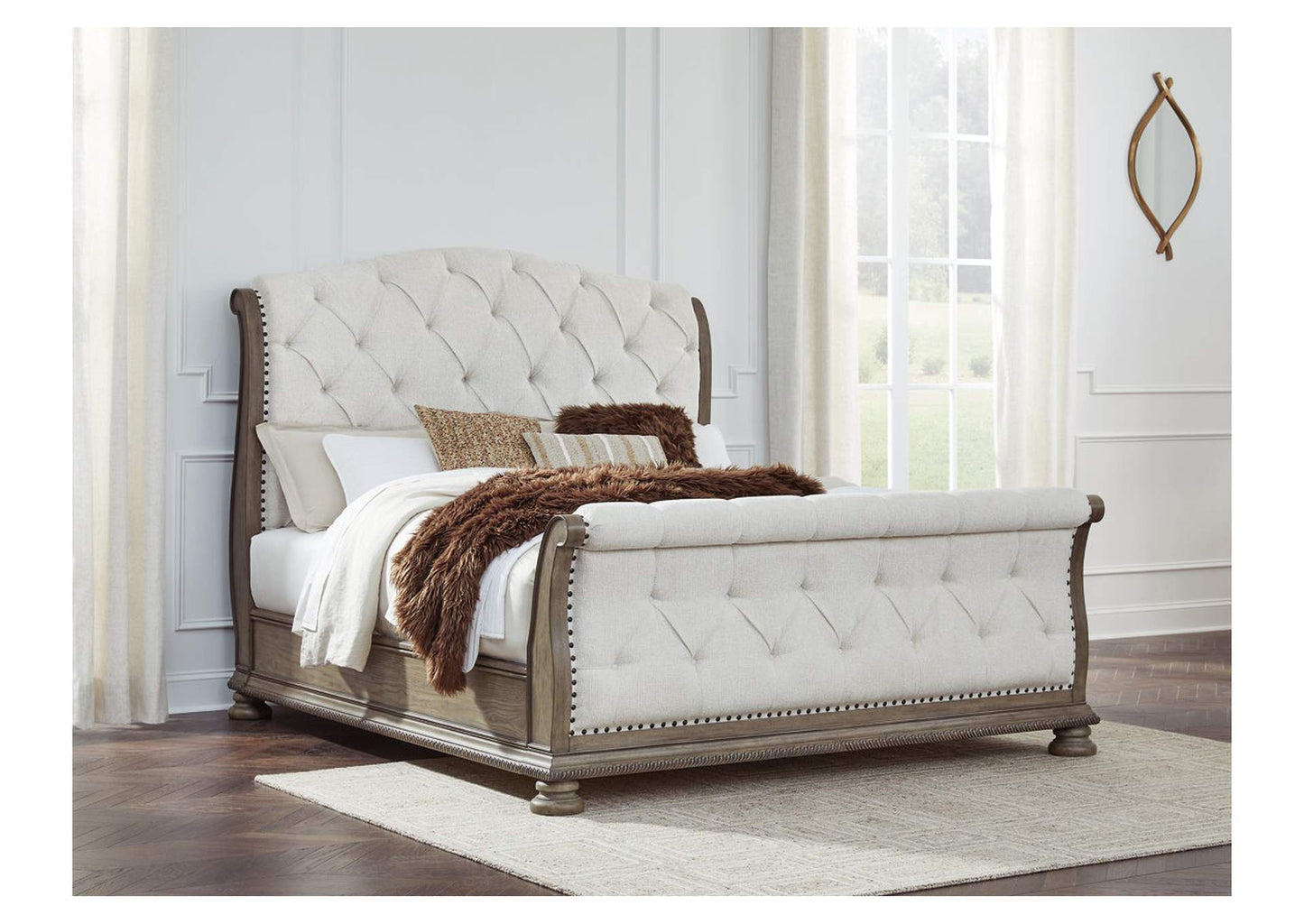 Ardenfield California King Upholstered Sleigh Bed