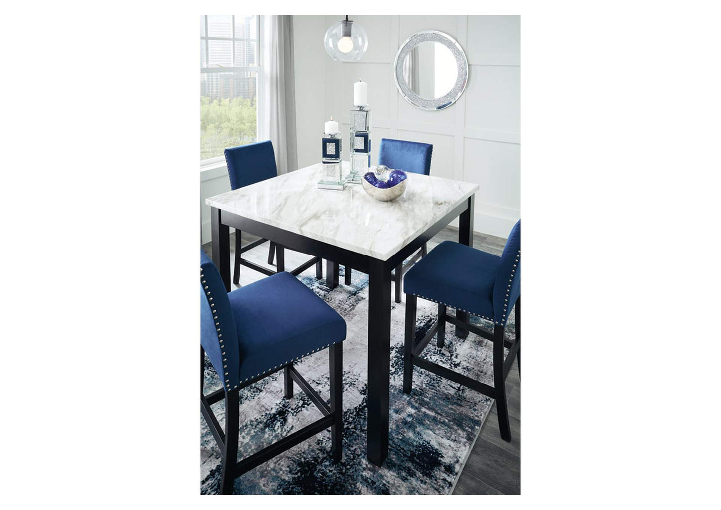 Cranderlyn Counter Height Dining Table and Bar Stools (Set of 5)