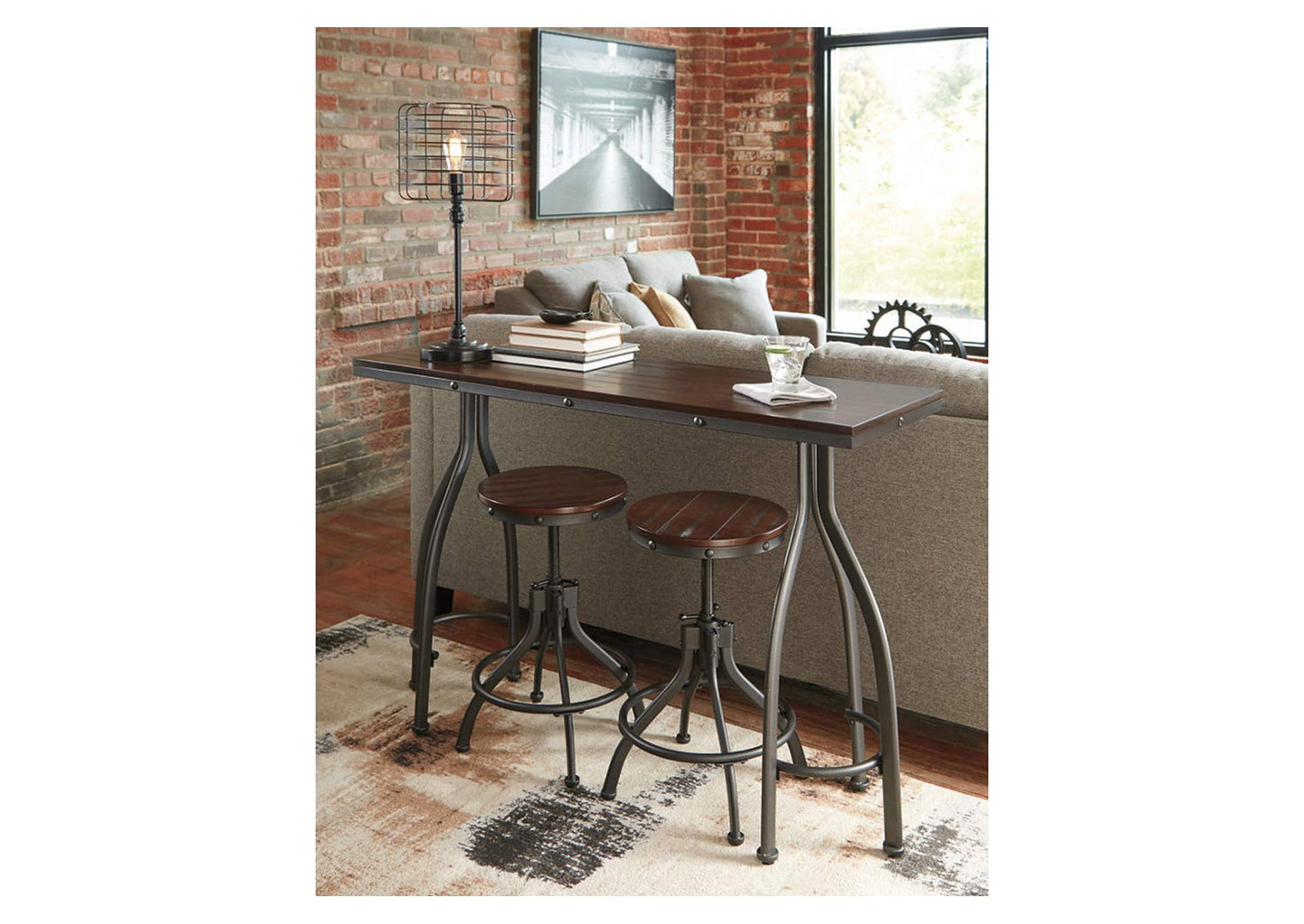 Odium Counter Height Dining Table and Bar Stools (Set of 3)