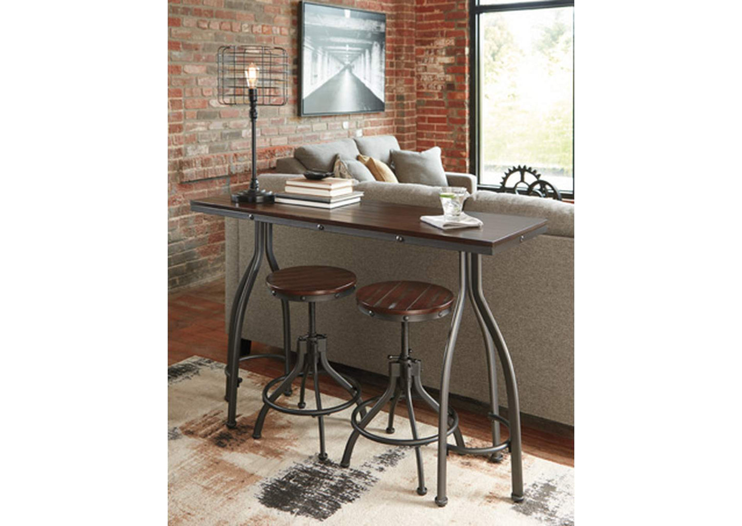 Odium Counter Height Dining Table and Bar Stools (Set of 3)