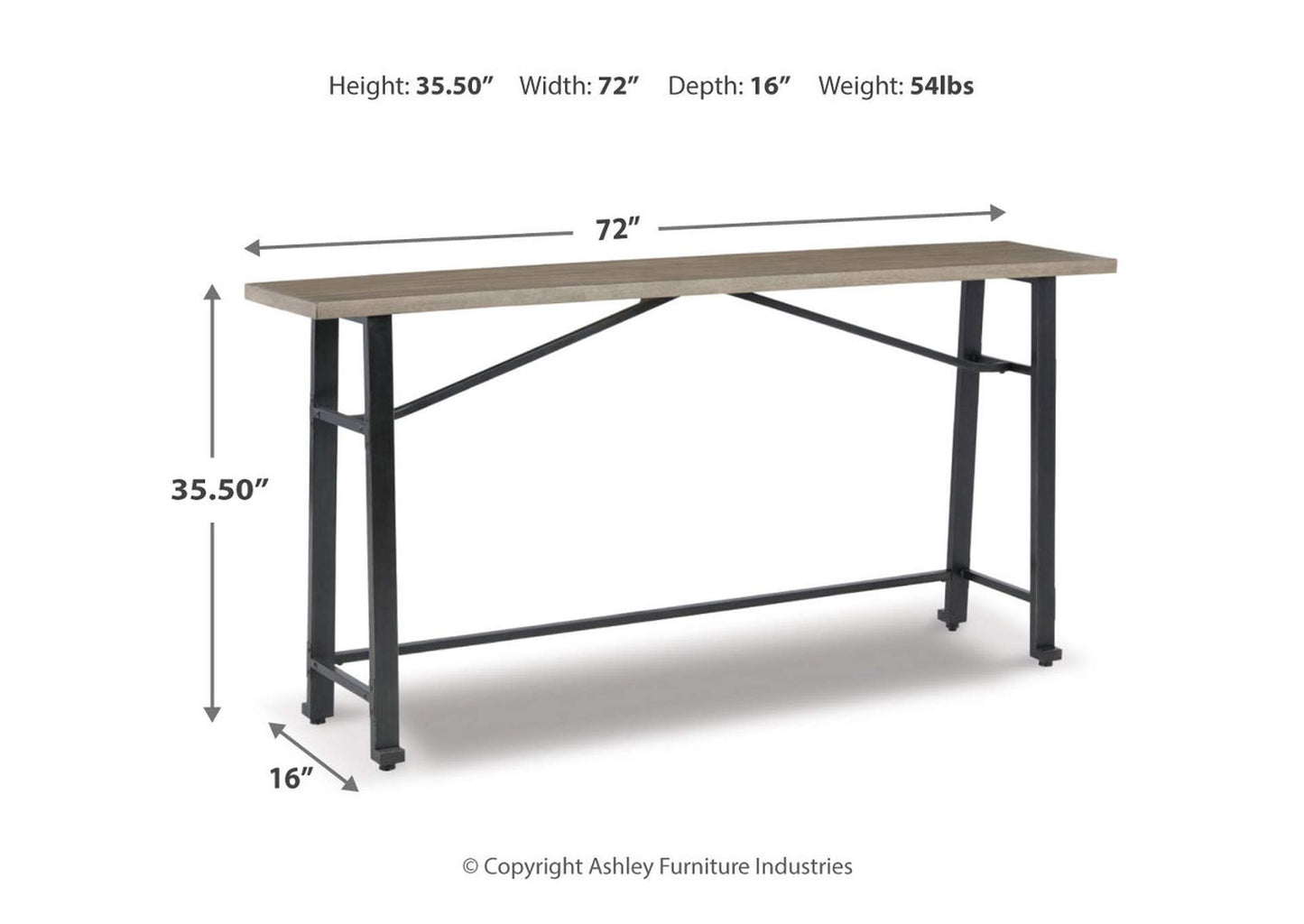 Lesterton Long Counter Table