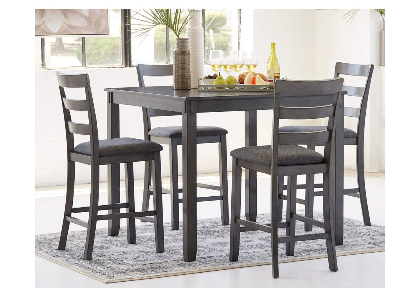 Bridson Counter Height Dining Table and Bar Stools (Set of 5)