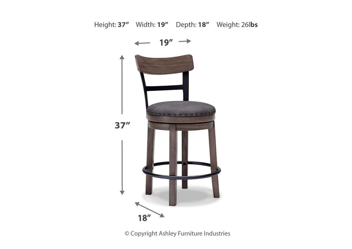 Caitbrook Counter Height Bar Stool